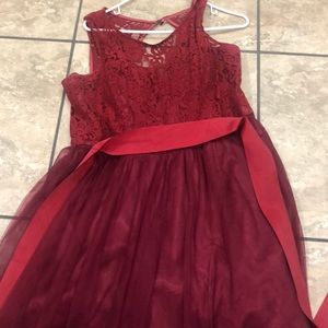 Dark red dress xxl